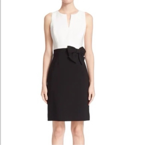 Kate Spade Black and Ivory Colorblock Sheath Dress - Picture 1 of 3